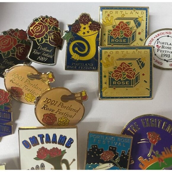 Lot 37 ~ 1989 To 2007 Portland Rose Festival Oregon Vintage Pins - Picture 12 of 12